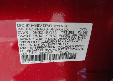 2023 Acura Mdx A-Spec z USA, uszkodzony, nr VIN 5J8YE1H06PL006846